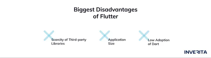 Flutter disadvantages