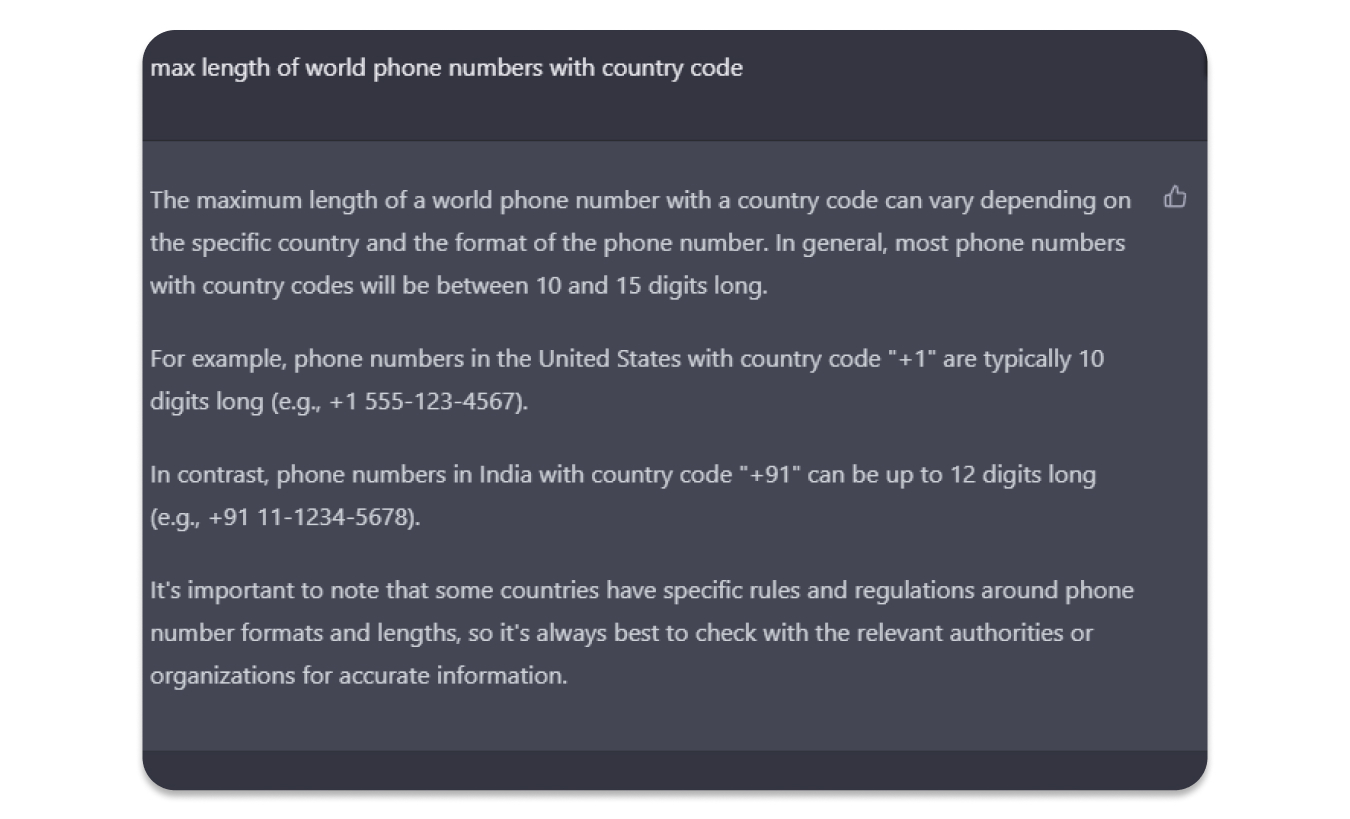 Chat GPT use case