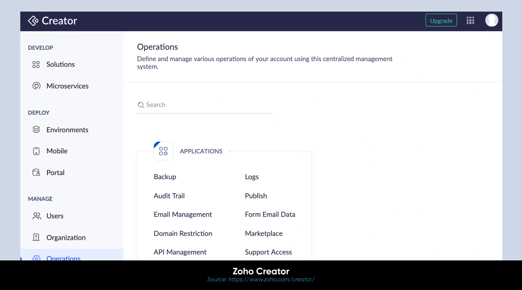 Zoho Creator