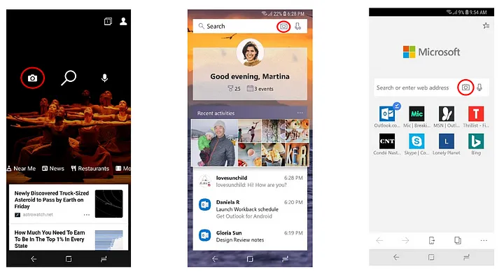Bing visual search