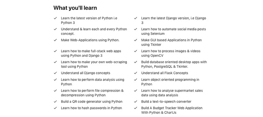 complete python masterclass
