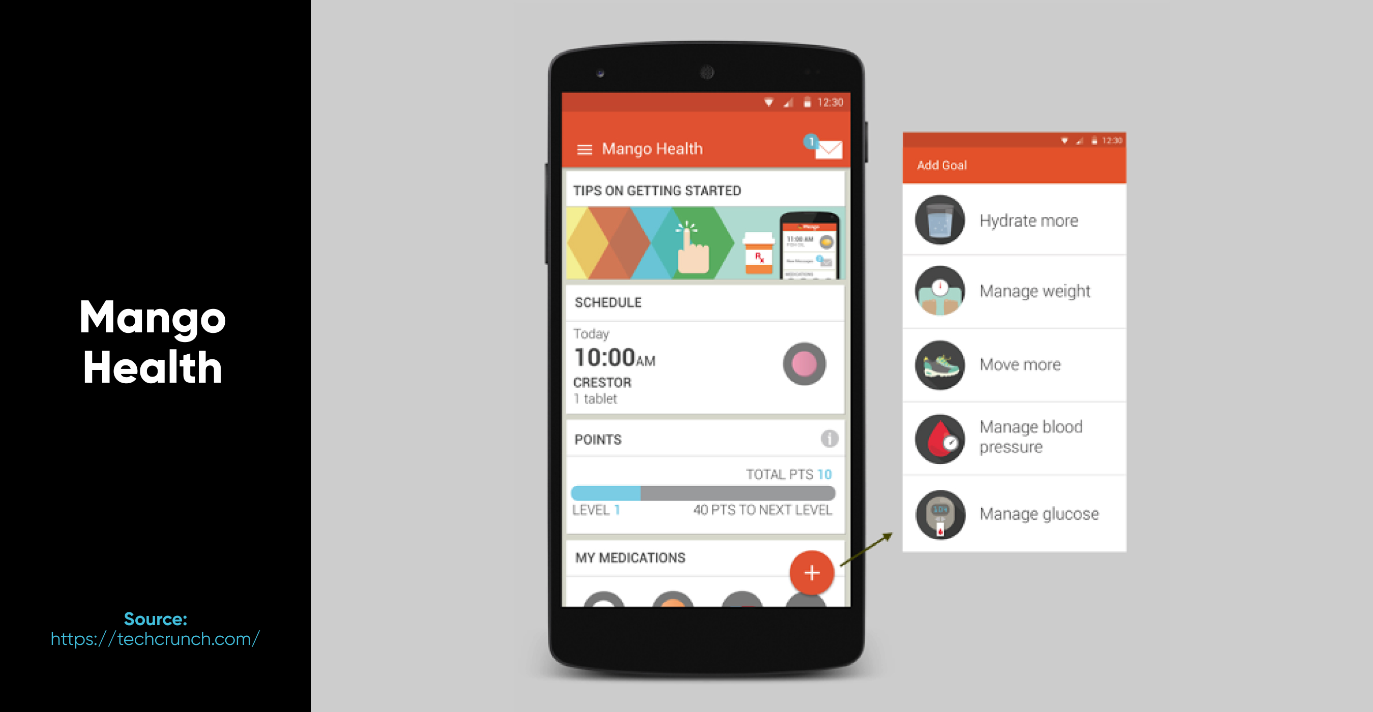 Mango health app gamification