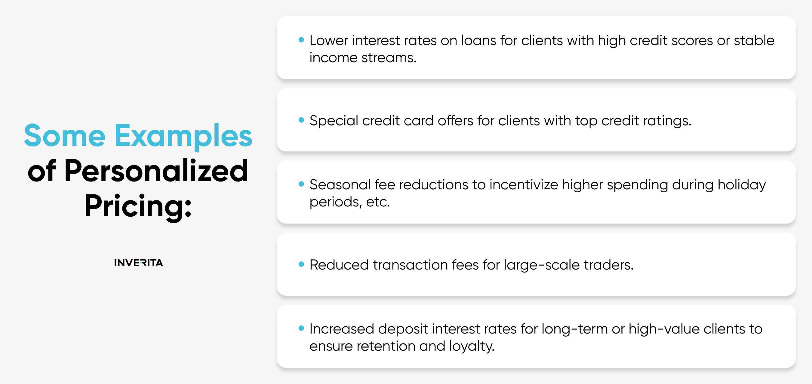 Personalised pricing in Fintech