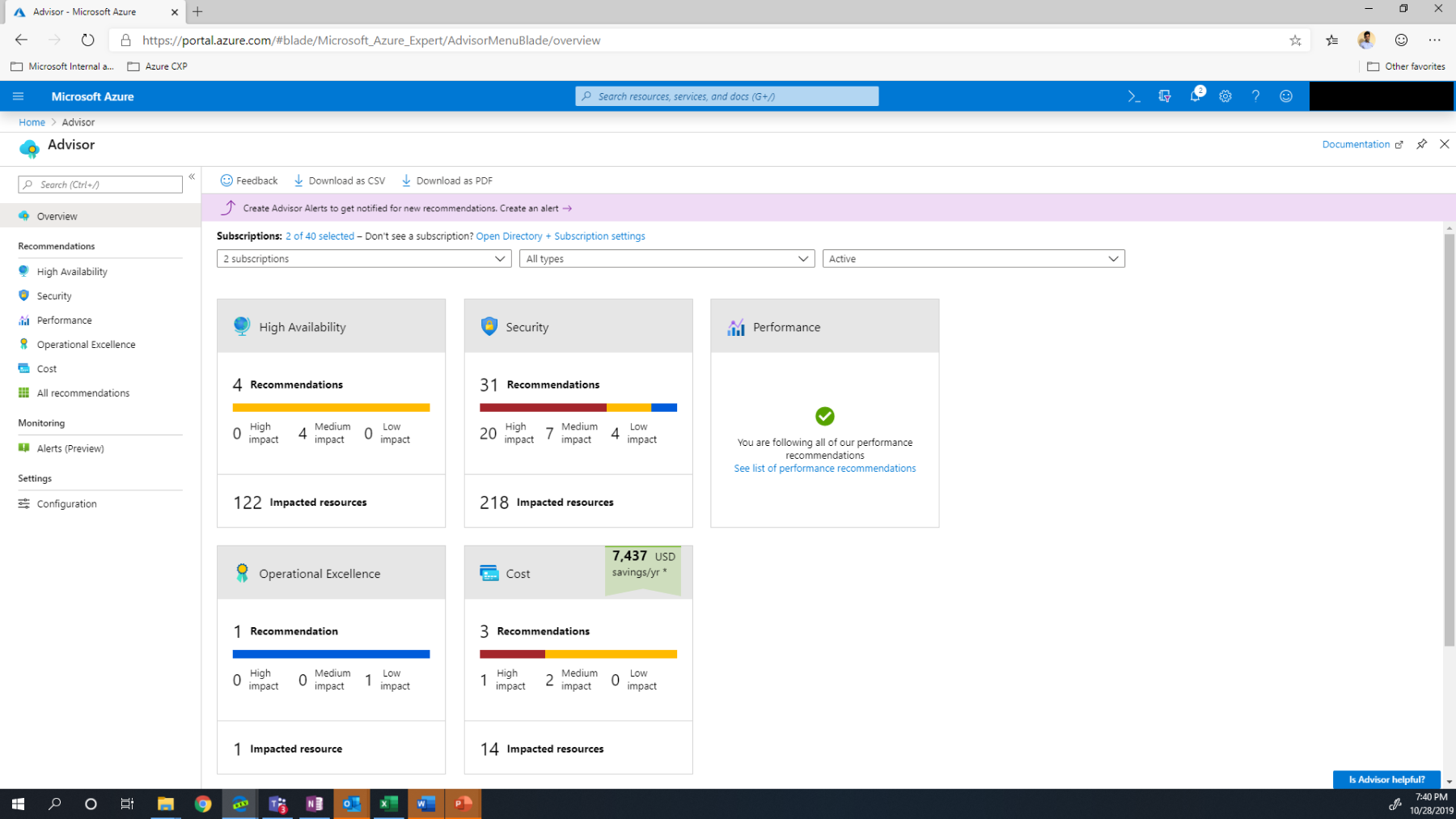 Azure Advisor