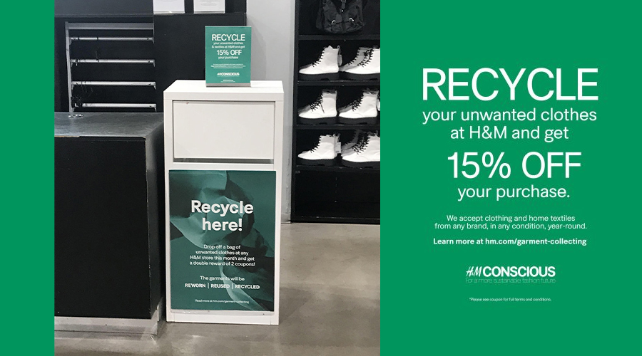H&M’s Interactive Recycle Bins